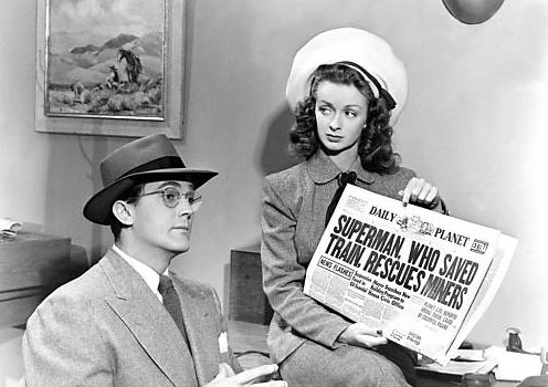 Noel Neill--and Clark Kent