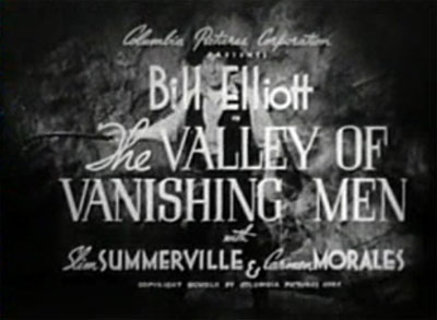 Valley of Vanishing Men titles