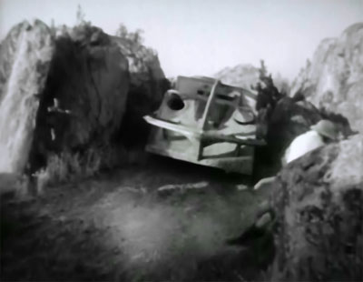 Tim Tyler's Luck--dodging the jungle cruiser