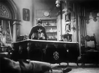 Captain America--museum fight finish