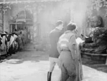 Ace Drummond--Monastery courtyard