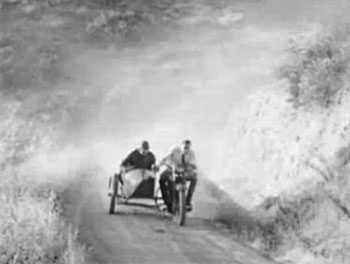 Ace Drummond--motorcycle chase