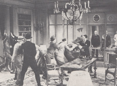 Daredevils of the Red Circle--audience room fight