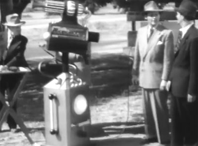 Flying Disc Man from Mars--ray test