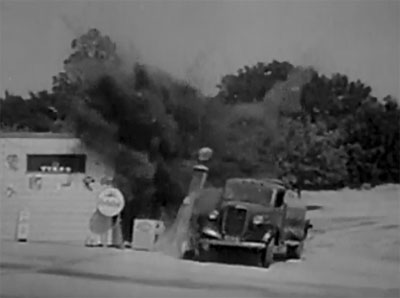 The Secret Code--gas station explosion