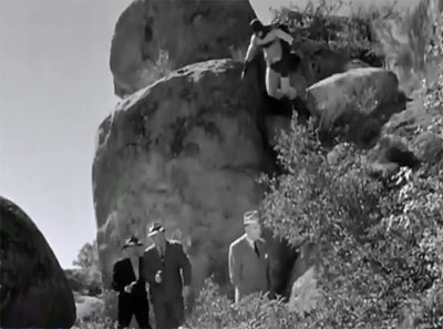 Batman and Robin--Batman's leap