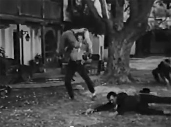 Roar of the Iron Horse--ranch fight