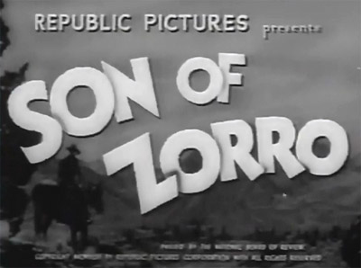 Son of Zorro titles