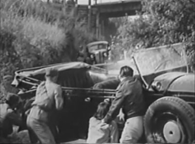 Smilin' Jack--shootout on road