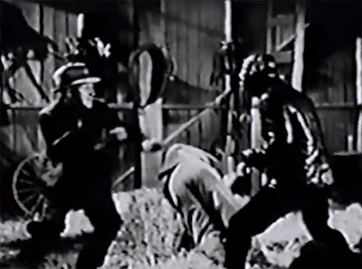 Flying G-Men--fight scene