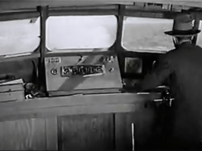 Masked Marvel--boat chase