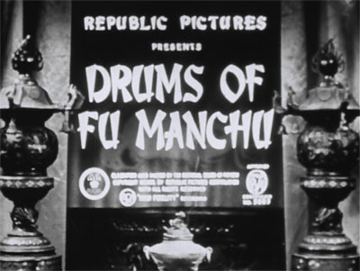 Drums of Fu Manchu--titles