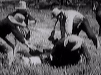 The Phantom Rider--Indian attack