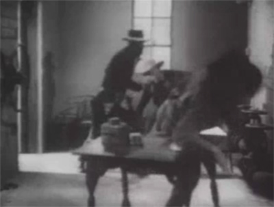 Zorro Rides Again--fight scene