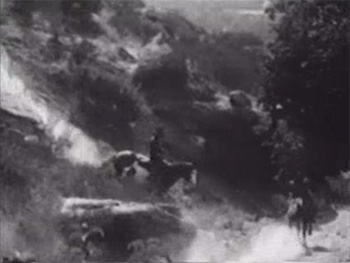 Zorro Rides Again--horseback chase