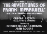 Adventures of Frank Merriwell--titles