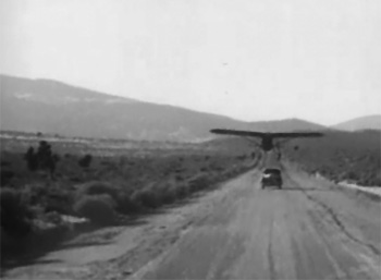 Sky Raiders--desert road