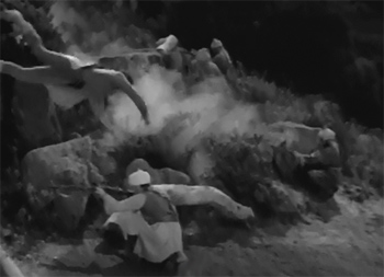 Adventures of Captain Marvel--fight with tribesmen