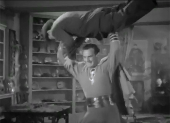 Adventures of Captain Marvel--overhead lift