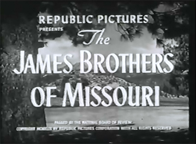 James Brothers of Missouri--title card