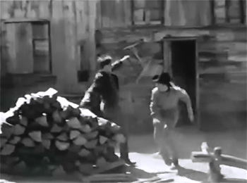 James Brothers of Missouri--woodpile fight
