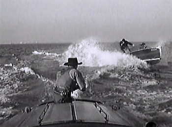 King of the Texas Rangers--motorboat chase