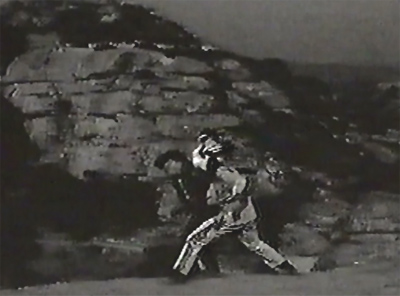 The Phantom Rider 2--cliff-top fight