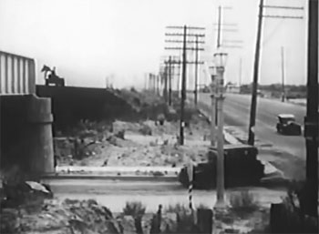 Galloping Ghost--car-handcar chase