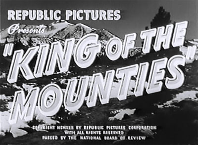 King of the Mounties--titles