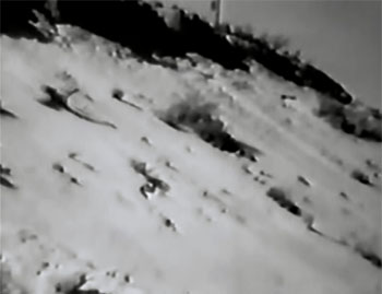 Cody of the Pony Express--cliff fall 2