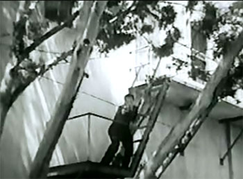 Mysterious Mr. M--fire-escape chase