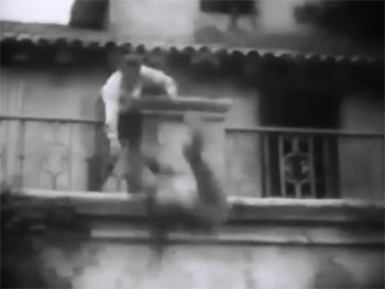 Lone Defender--balcony fall