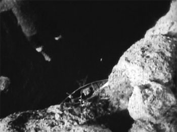 Clancy of the Mounted--cliff jump