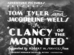 Clancy of the Mounted--titles