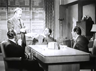 Hop Harrigan--Vogan and board meeting