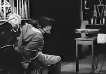 Brick Bradford--in the path of the ray-gun