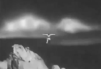 Lost Planet--cartoon catapulting